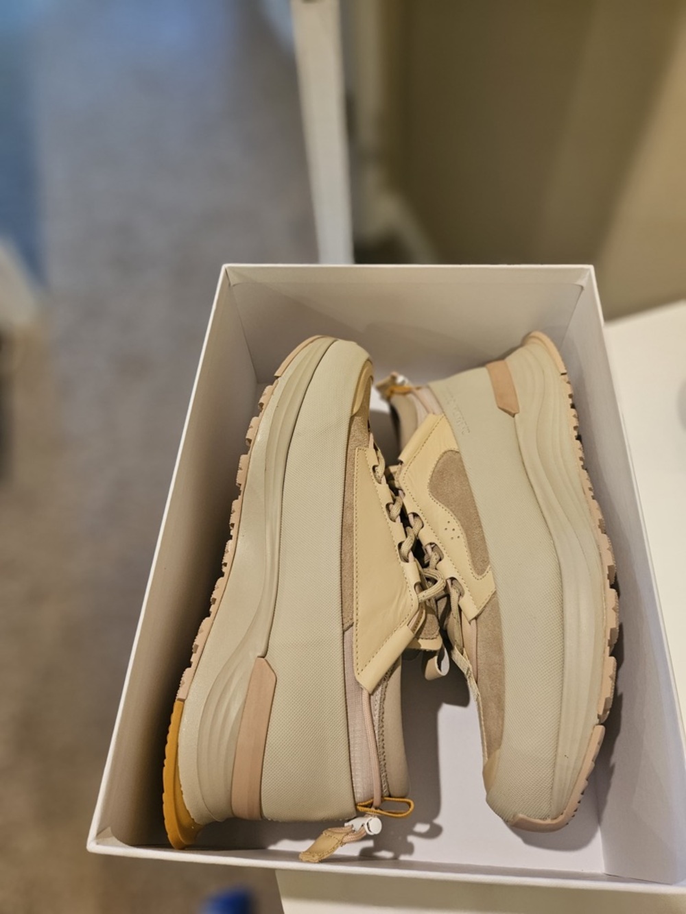 Canada Goose Glacier Trail Sneaker Beige 7785W Men's Athletic Shoes